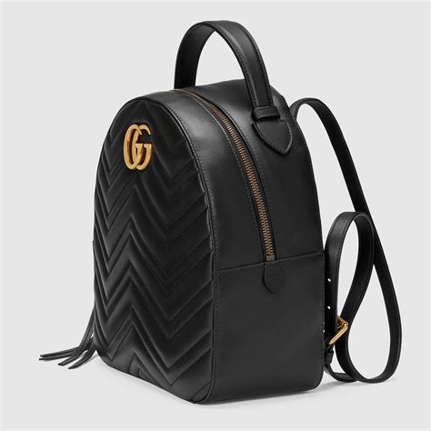 mini black backpack purse gucci|black leather mini backpack designer.